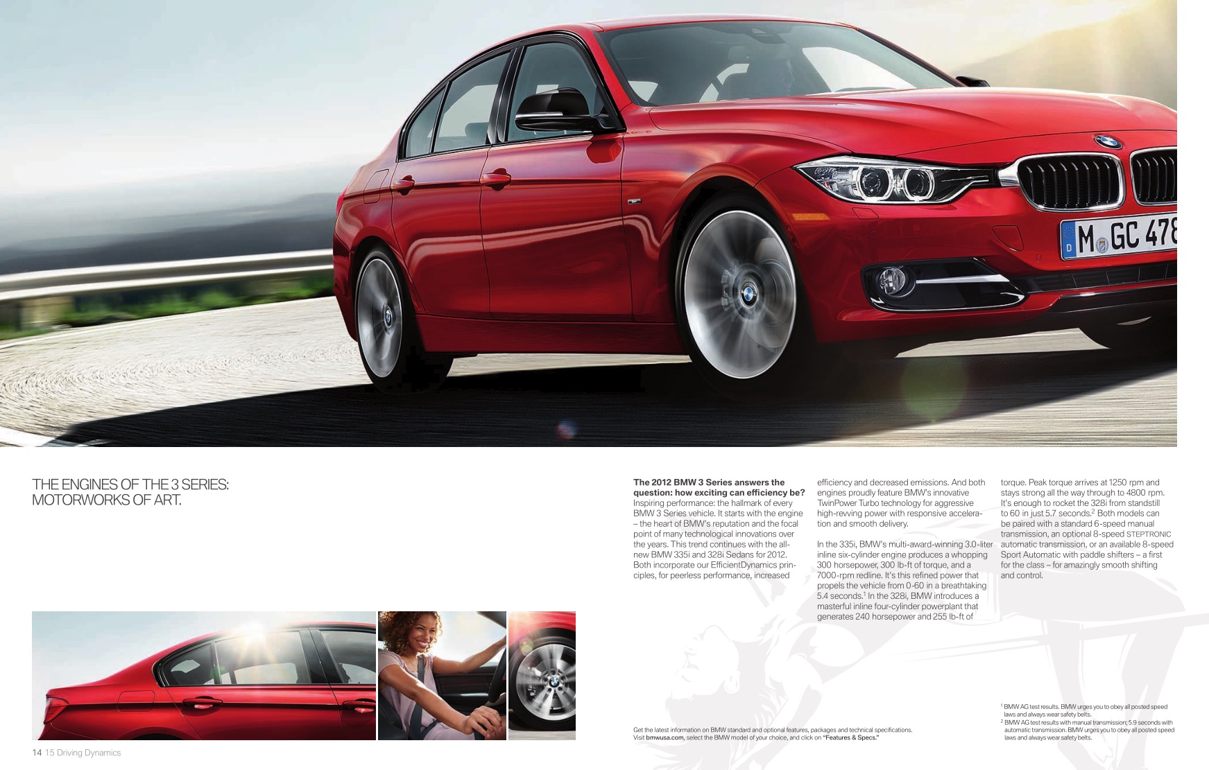 2012 BMW 3-Series Sedan Brochure Page 6